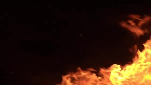 Пожар 240 Кадров Секунду Медленное Движение Петля Высокоскоростная Камера — стоковое видео