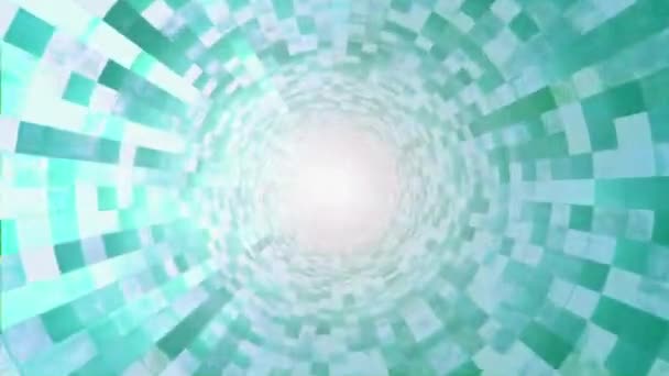 Boucle d'animation du tunnel Green 3D Grids 