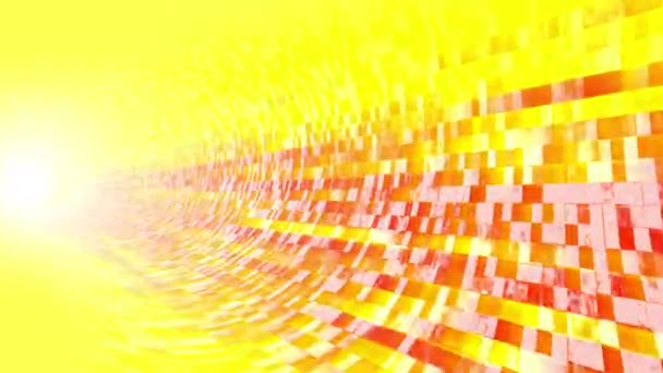 Boucle d'animation murale grilles orange 