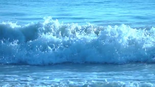 Повільний Рух Прекрасних Океанських Хвиль — стокове відео