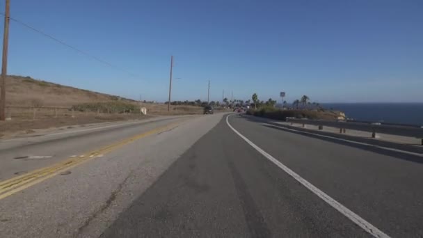 California Road Driving Point View Schilderachtige Beelden — Stockvideo