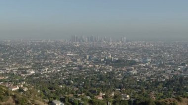 Los Angeles Hava Çekimi Griffith Park Ters Yükseklikten