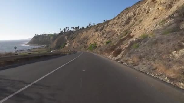 California Road Driving Point View Schilderachtige Beelden — Stockvideo