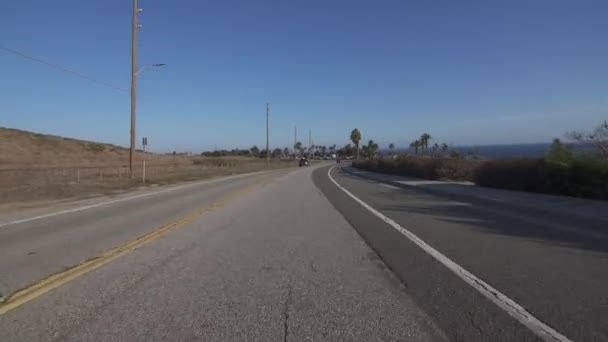 California Road Driving Point View Scenic Footage — Stock video
