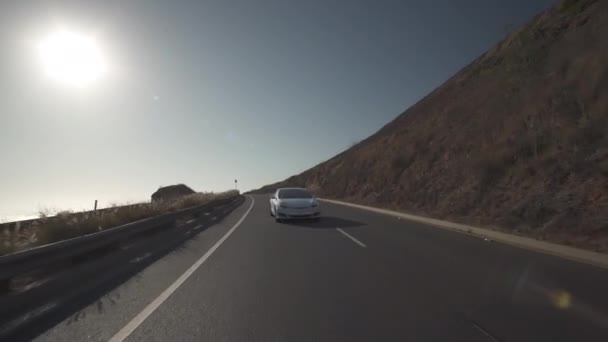 Califórnia Estrada Condução Ponto Vista Imagens Cênicas — Vídeo de Stock