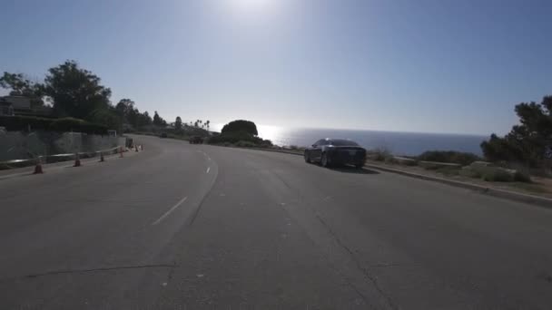 California Road Driving Point View Scenic Footage — Stock video