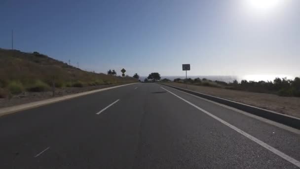 California Carretera Punto Vista Conducción Imágenes Escénicas — Vídeos de Stock