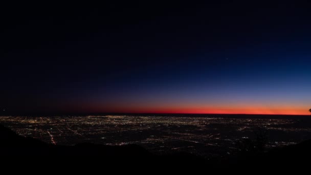 Imágenes Aéreas Los Ángeles Wilson Time Lapse Noche — Vídeos de Stock