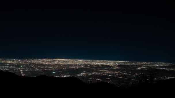 Imágenes Aéreas Los Ángeles Wilson Time Lapse Noche — Vídeo de stock