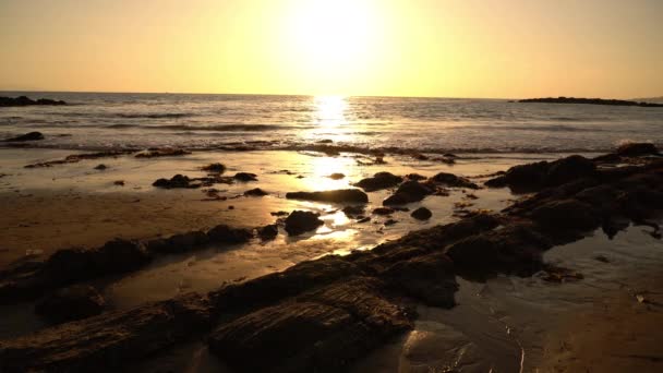 Imágenes Escénicas Hermosa Puesta Sol Sobre Palos Verdes White Point — Vídeo de stock