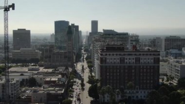 Los Angeles Wilshire Merkezi Skyline Havacılık Sola İzleme Kurumu