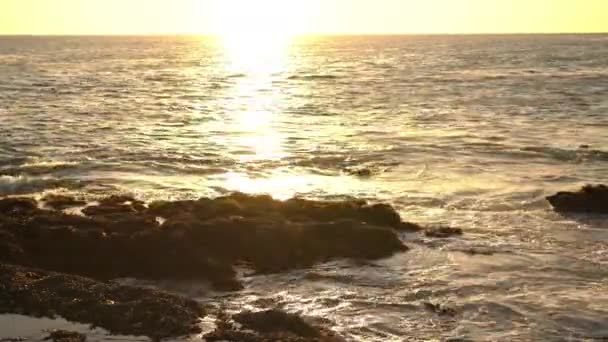 Imágenes Escénicas Hermosa Puesta Sol Sobre Palos Verdes White Point — Vídeo de stock