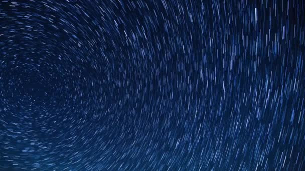 Senderos Estelares Alrededor Del Norte Estrellas Polaris Time Lapse Astro — Vídeo de stock