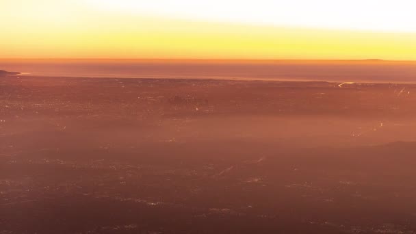 Los Angeles Santa Monica South Bay Tramonto Notte Holygrail Time — Video Stock