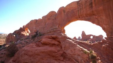 Kuzey Pencere Kemeri Utah 'tan Ulusal Park Kulesi Kemeri