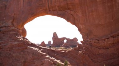 Kuzey Pencere Kemeri Utah 'tan Ulusal Park Kulesi Kemeri