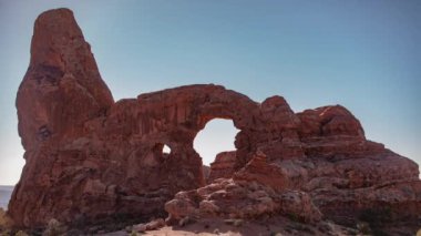 Kuzey Pencere Kemeri Utah 'tan Ulusal Park Kulesi Kemeri