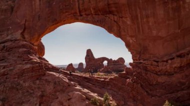 Kuzey Pencere Kemeri Utah 'tan Ulusal Park Kulesi Kemeri