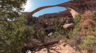 Arches Ulusal Parkı Kemer Zamanı Hızlandırılmış Utah