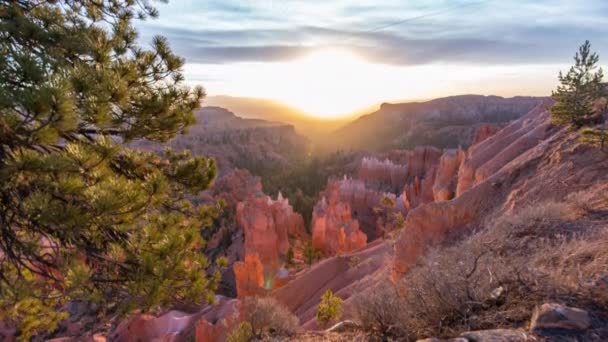 Γραφικό Υλικό Από Όμορφο Bryce Canyon Ηνωμένες Πολιτείες — Αρχείο Βίντεο