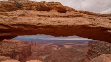 Kanyonlar Mesa Kemer Günbatımı Dolly Zaman Hızı Utah