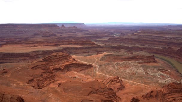 Dead Horse Point Colorado River Formazione Rocciosa Utah — Video Stock