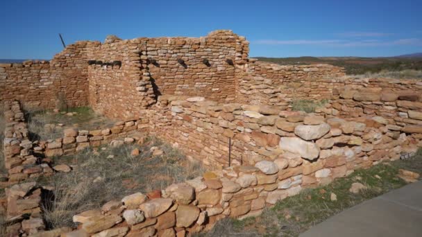 Borde Cedros Ruinas Nativas Americanas Sitio Ancestral Puebloan Utah — Vídeo de stock