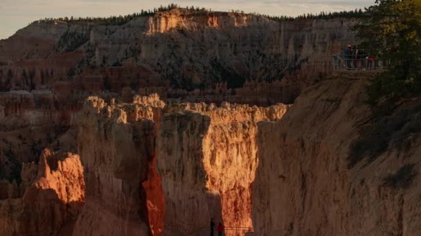 Bryce Canyon Pôr Sol Sunset Point Time Lapse — Vídeo de Stock