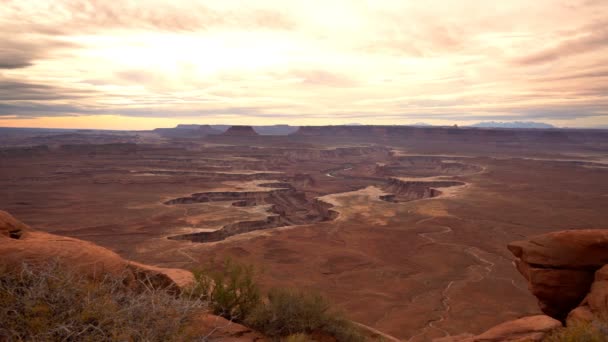 Canyonlands Εθνικό Πάρκο Green River Overlook Γιούτα — Αρχείο Βίντεο