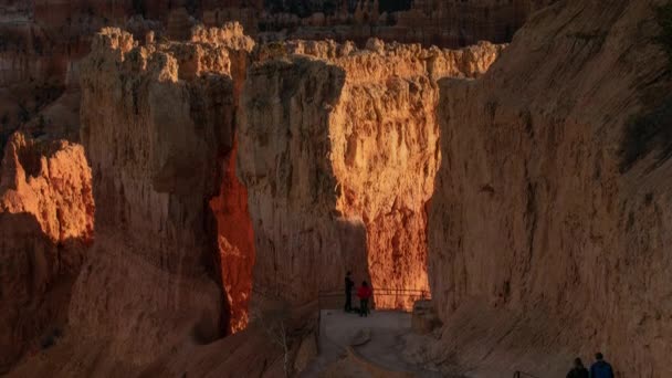 Bryce Canyon Sunset Vid Sunset Point Time Lapse — Stockvideo