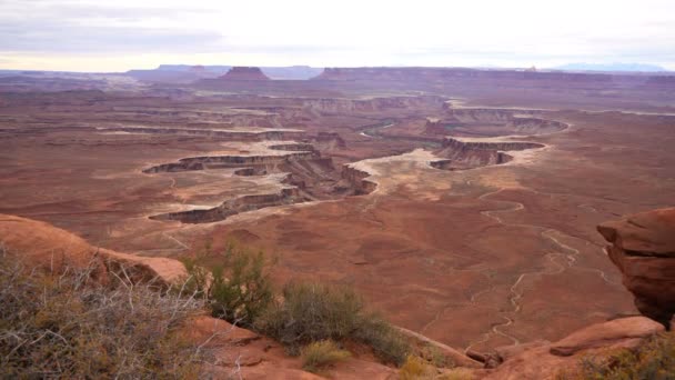 Parque Nacional Canyonlands Green River Vista Para Utah — Vídeo de Stock