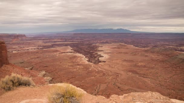Canyonlands National Park Buck Canyon Overlook Time Lapse — Stock Video