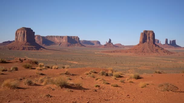 Monument Valley Artist Point Sydvästra Usa — Stockvideo