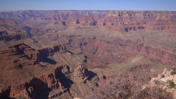 Grand Canyon South Rim Moran Point — Stock video