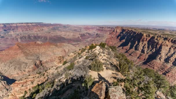 Grand Canyon Desert View South Rim Time Lapse — Stock Video