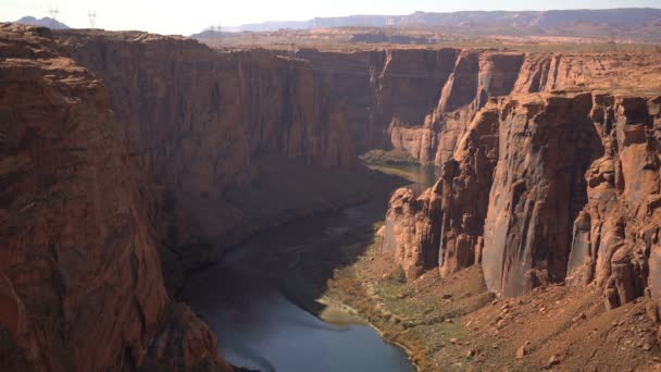 Grand Canyon Upriver Colorado Floden Glen Canyon Arizona — Stockvideo
