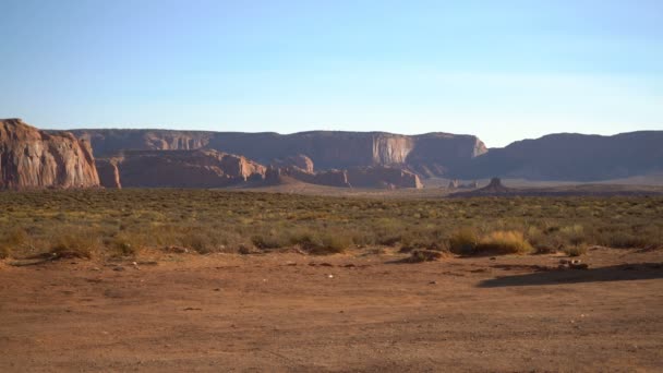 Monument Valley Jagar Mesa Sydvästra Usa — Stockvideo