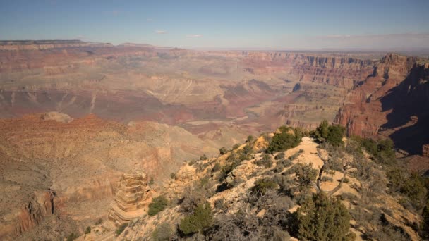 Grand Canyon South Rim Desert View Point — стоковое видео