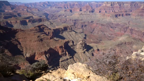 Grand Canyon South Rim Moran Point — Stock Video