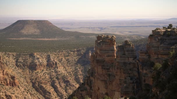 Aussichtspunkt Südrand Der Grand Canyon Wüste — Stockvideo