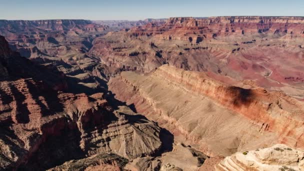 Büyük Kanyon Lipan Noktası Güney Rim Zaman Dönemi — Stok video