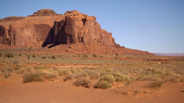 Monument Valley Speerpunt Mesa Zuidwest Usa — Stockvideo