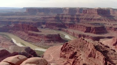 Ölü At Noktası Turna Colorado Nehri Utah ABD 'yi vurdu