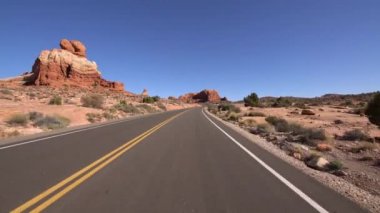 Arches Ulusal Parkı Sürücü Şablonu Utah USA 13 Rock Zirveleri