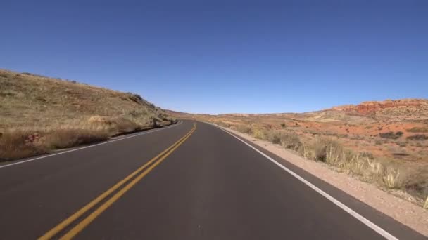 Arches National Park Fahrvorlage Utah Usa — Stockvideo