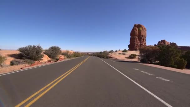 Arches National Park Driving Template Utah Usa Garden Eden — 비디오