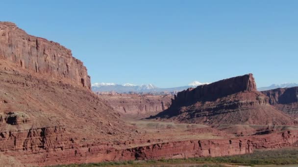 Dead Horse Point Rock Σχηματισμός Έξω Από State Park Γιούτα — Αρχείο Βίντεο