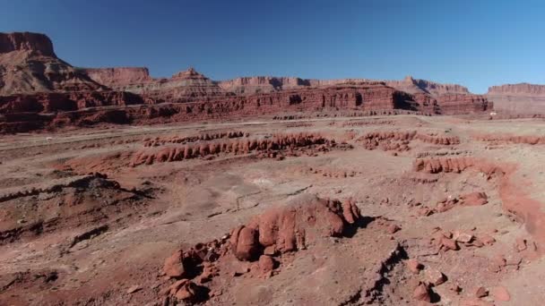 Dead Horse Point Basin Aerial Shot Out State Park Utah — Video Stock