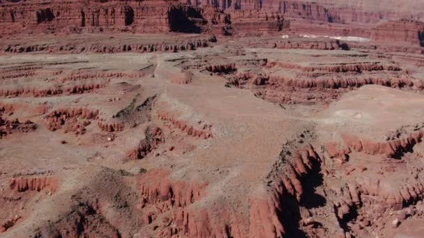 Tote Horse Point Basin Luftaufnahmen Außerhalb Des State Park Utah — Stockvideo