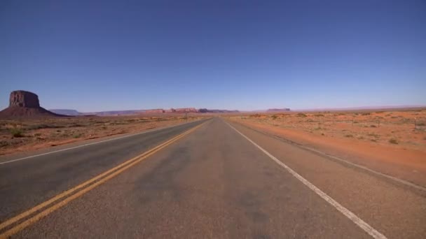 Monument Valley Fahrvorlage Südwest Usa — Stockvideo